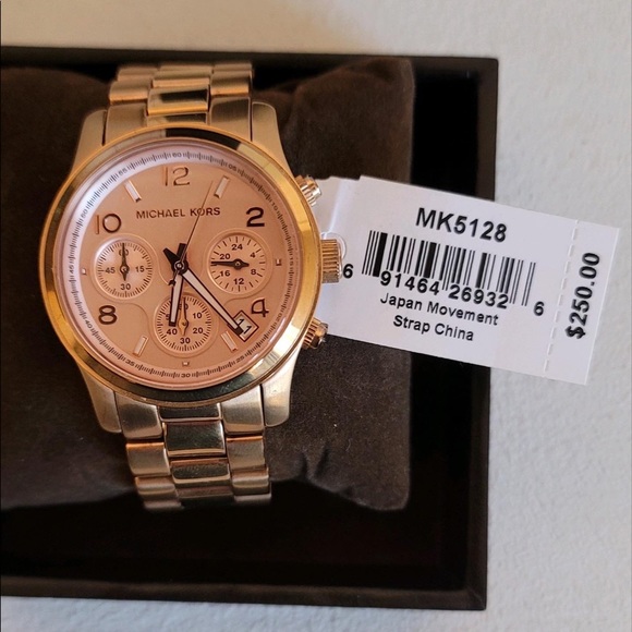 MK Rose Gold Runway Chronograph Watch - Picture 4 of 4